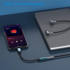 BENFEI USB-C to Audio Jack Adapter 3.5mm with DAC Chipset (Grey) - Image 2