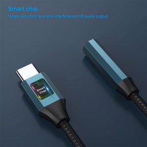 BENFEI USB-C to Audio Jack Adapter 3.5mm with DAC Chipset (Grey) - Image 3