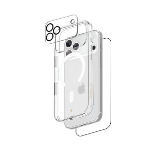 Ultraguard 3 in 1 Magnetic Bundle for iPhone 17 Pro (Magnetic Clear Case + Glass + Free Clear Camera Glass) - Image 1