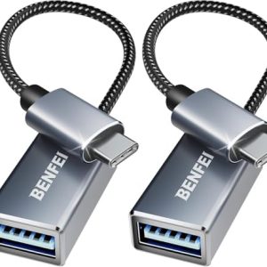 BENFEI USB-C to USB 3.0 Adapter 2 Pack (USB-C Male to USB-A Female, 5Gbps)