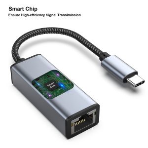 BENFEI USB-C to Ethernet Adapter Gigabit RJ45 LAN (Thunderbolt 3/4 Compatible, Grey) - Image 7