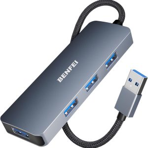 BENFEI USB 3.0 Hub 4-Port Ultra-Slim Expander (5Gbps, Aluminum Alloy)