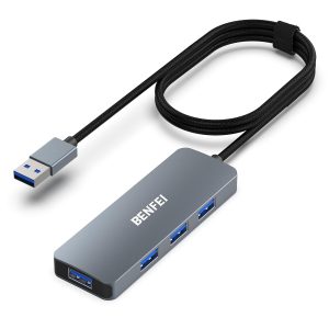 BENFEI USB 3.0 Hub 4-Port Ultra-Slim Expander (5Gbps, Aluminum Alloy) - Image 2