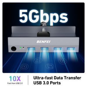 BENFEI USB 3.0 HDMI KVM Switch 8K@60Hz with 4 USB 3.0 Ports (2 Computers) - Image 5
