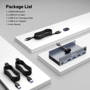BENFEI USB 3.0 HDMI KVM Switch 8K@60Hz with 4 USB 3.0 Ports (2 Computers) - Image 8